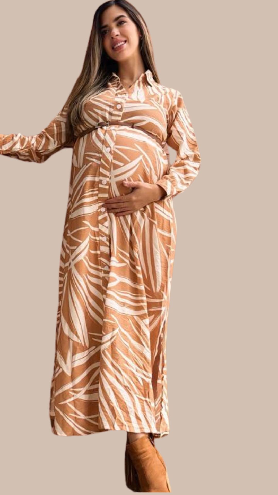 VESTIDO ANGELINA MAXI MANGA LARGA O 3/4